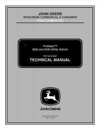 repair manual John Deere ProGator 2020, 2030 Utility Vehicle TM1759 Technical Manual PDF
