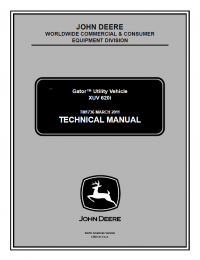 repair manual John Deere XUV 620i Gator Utility Vehicle Technical Manual (TM1736)