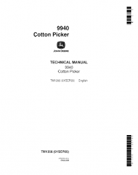 repair manual John Deere Cotton Picker 9940 TM1356 Technical Manual PDF