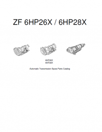 spare parts catalog ZF 6HP26X / 6HP28X Automatic Transmission Spare Parts Catalog PDF