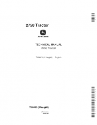 repair manual John Deere 2750 Tractor TM4405 Technical Manual PDF