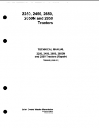 John Deere 997 Technical Manual