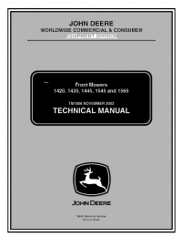 repair manual John Deere 1420, 1435, 1445, 1545, 1565 Front Mowers TM1806 Technical Manual PDF