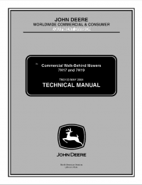 repair manual John Deere 7H17, 7H19 Commercial Walk-Behind Mowers TM2133 Technical Manual PDF
