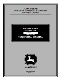 repair manual John Deere 717A, 727A Mini-Frame Z-Trak TM2139 Technical Manual PDF