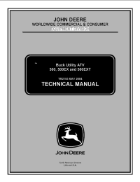 repair manual John Deere 500, 500EX, 500EXT Buck Utility ATV TM2153 Technical Manual PDF