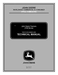 repair manual John Deere X100 Series Tractors TM2373 Technical Manual PDF