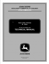repair manual John Deere Gator Utility Vehicles M-Gator TM1804 Technical Manual PDF