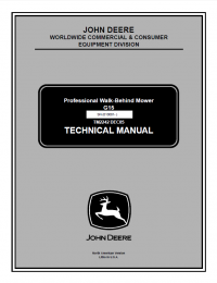 repair manual John Deere G15 Professional Walk-Behind Mower TM2242 Technical Manual PDF