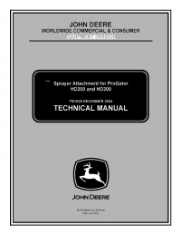 repair manual John Deere HD200, HD300 Sprayer Attachment for ProGator TM1829 Technical Manual PDF
