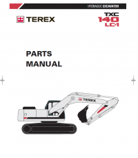 spare parts catalog Terex TXС 140LC-1 Hydraulic Excavator Parts Manual PDF