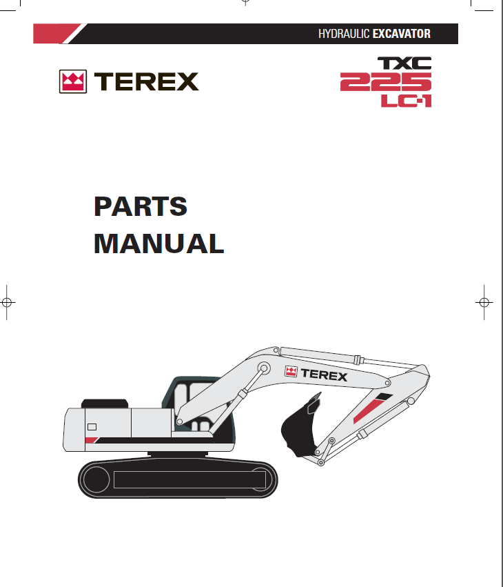 Мануал экскаватора. Hydraulic Excavator. Terex Parts .com. Terex txc420 LC-1, Terex txc480 LC-1. Комплект наклеек на экскаватор Terex.