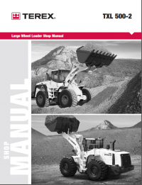 repair manual Terex TXL 500-2 Large Wheel Loader Shop Manual PDF