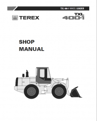 repair manual Terex TXL 400-1 Wheel Loader Shop Manual PDF