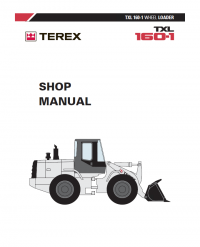 repair manual Terex TXL 160-1 Wheel Loader Shop Manual PDF