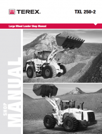 repair manual Terex TXL 250-2 Large Wheel Loader Shop Manual PDF