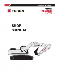 repair manual Terex TXC 420LC-1 Hydraulic Excavator Shop Manual PDF