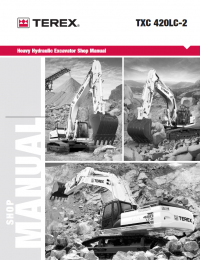 repair manual Terex TXC 420LC-2 Heavy Hydraulic Excavator Shop Manual PDF
