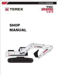 repair manual Terex TXC 225LC-1 Hydraulic Excavator Shop Manual PDF