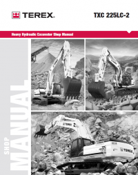 repair manual Terex TXC 225LC-2 Heavy Hydraulic Excavator Shop Manual PDF