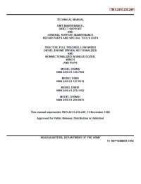 repair manual caterpillar D5BNS D5BS D5BS1 D5BNS1 Technical Manual TM 5-2410-236-24P PDF