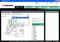 repair manual Mitsubishi ForkLift Trucks 2025 (MCFE) Parts Catalog & Service manuals