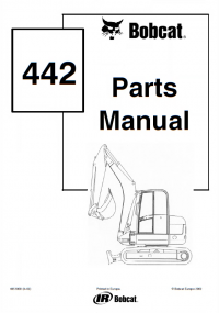 spare parts catalog Bobcat 442 Compact Excavator Parts Manual PDF
