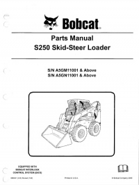 spare parts catalog Bobcat S250 Skid Steer Loader Parts Manual PDF