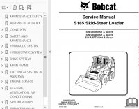 repair manual Bobcat S185 Skid Steer Loader Service Manual PDF