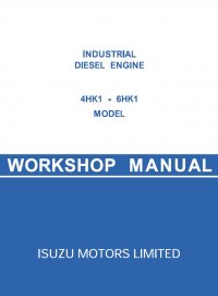 repair manual Isuzu 4HK1, 6HK1 Industrial Diesel Engine for JCB Workshop Manual PDF