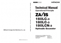 repair manual Hitachi Zaxis 160LC-3 180LC-3 180LCN-3 Hydraulic Excavator Technical Manuals PDF