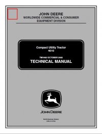 repair manual John Deere 4010 Compact Utility Tractor TM1983 Technical Manual PDF
