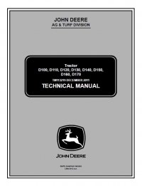 repair manual John Deere D100 D110 D120 D130 D140 D150 D160 D170 Tractor Service Manual PDF TM113219