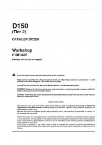 repair manual Fiat Kobelco D150 Tier2 Crawler Dozer Workshop Manual PDF