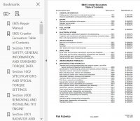 repair manual Fiat Kobelco E805 Crawler Excavator Workshop Manual PDF