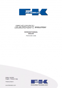 repair manual Fiat Kobelco E235SR Evolution Crawler Excavator Workshop Manual PDF