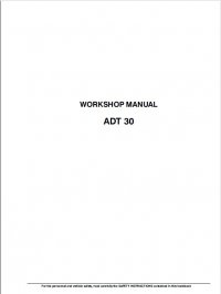repair manual Fiat Kobelco ADT 30 Articulated Dump Trucks Workshop Manual PDF