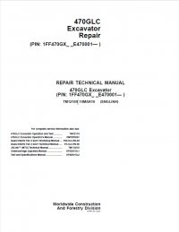 repair manual John Deere 470GLC Excavator Repair Technical Manual TM12180 PDF
