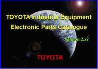 spare parts catalog Toyota Industrial Equipment v2.27 06/2020 Parts Catalog