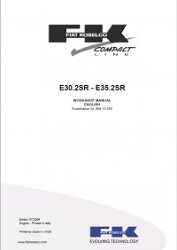repair manual Fiat Kobelco E30.2SR, E35.2SR Excavators Workshop Manual PDF
