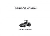 repair manual Hyundai Ground Rollers HR120C-9 (Canopy) Service Manual PDF