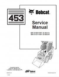 repair manual Bobcat 453 Skid Steer Loader Service Manual PDF