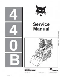repair manual Bobcat 440B Loader Service Manual PDF