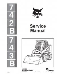 Bobcat 742B, 743B Skid Steer Loaders Service Manual PDF bobcat 743b wiring diagram 