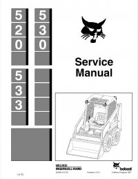 repair manual Bobcat 520, 530, 533 Loaders Service Manual PDF