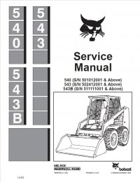 repair manual Bobcat 540, 543, 543B Loaders Service Manual PDF