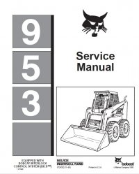 repair manual Bobcat 953 Loader Service Manual PDF