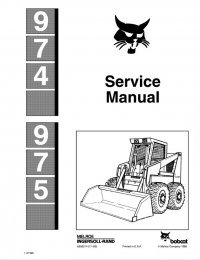 repair manual Bobcat 974, 975 Skid Steer Loader Service Manual PDF