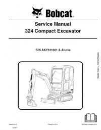 repair manual Bobcat 324 Compact Excavator Service Manual PDF