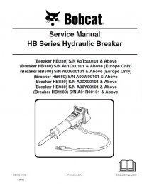 repair manual Bobcat HB Series Hydraulic Breaker Service Manual PDF
